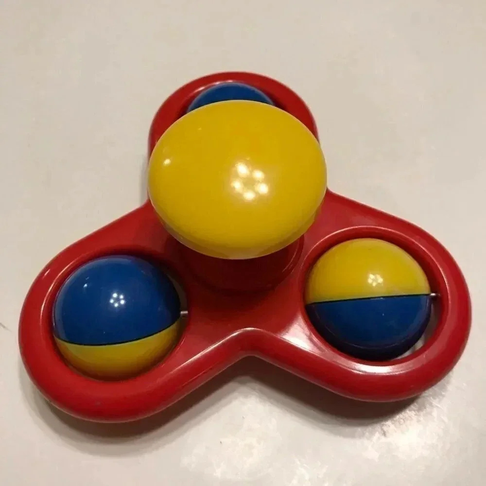 Vintage Battat Rolling Baby Floor Toy Spinner